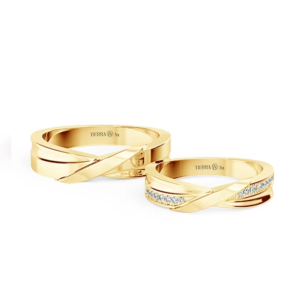 Modern Wedding Band Set NCC2040 1